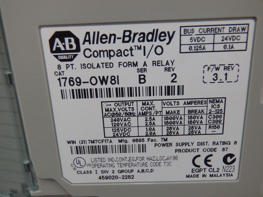 ALLEN-BRADLEY 1769-OW8I