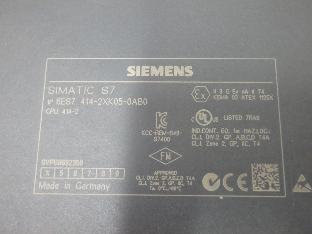 SIEMENS 6ES7414-2XK05-0AB0