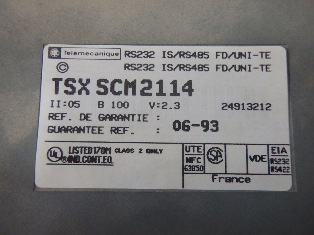 TÉLÉMÉCANIQUE  TSXSCM2114