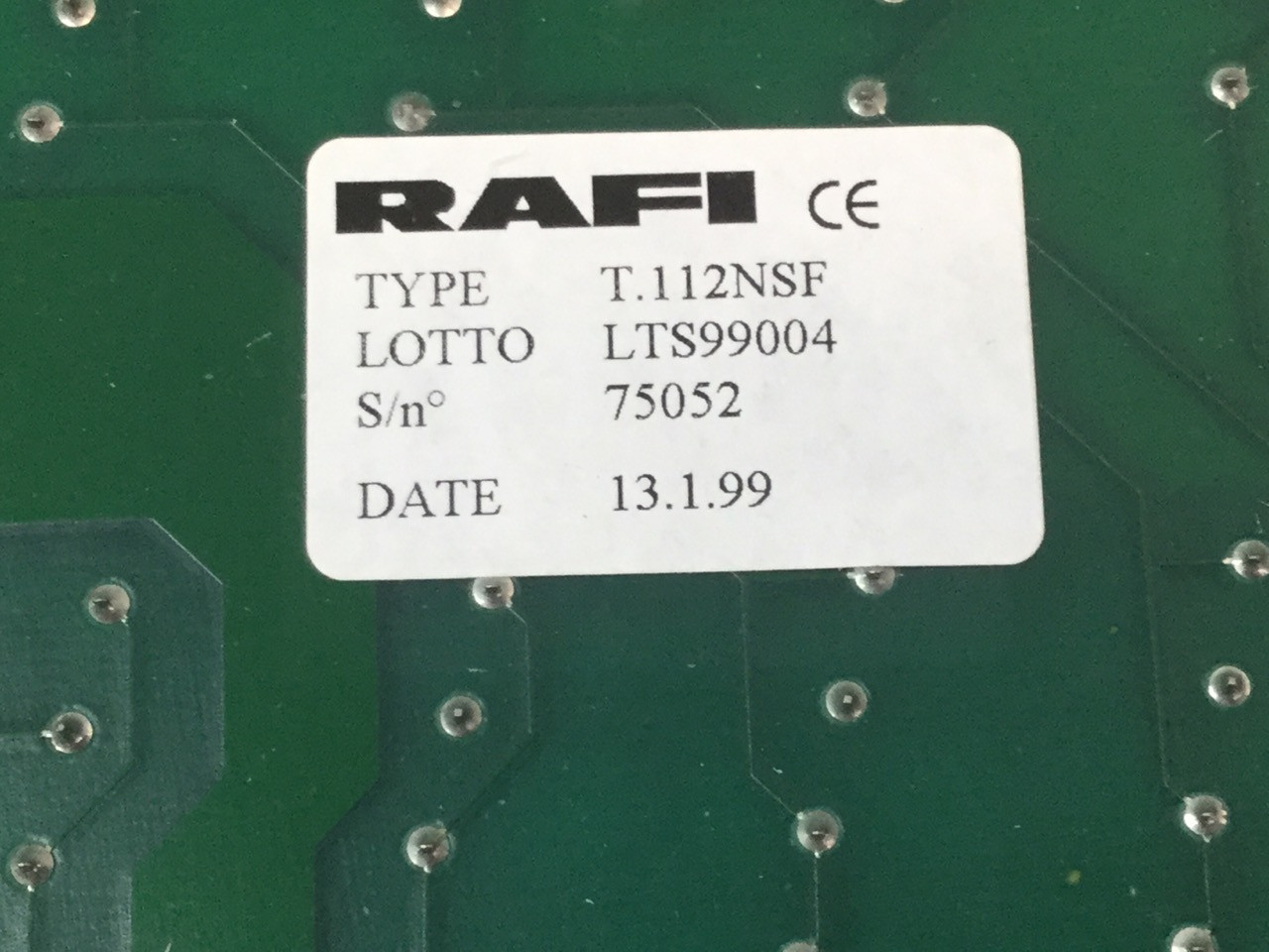 RAFI T112NSF