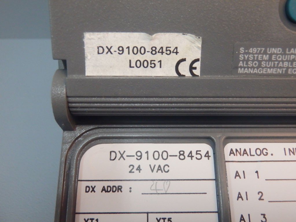 JOHNSON CONTROLS DX-9100-8454