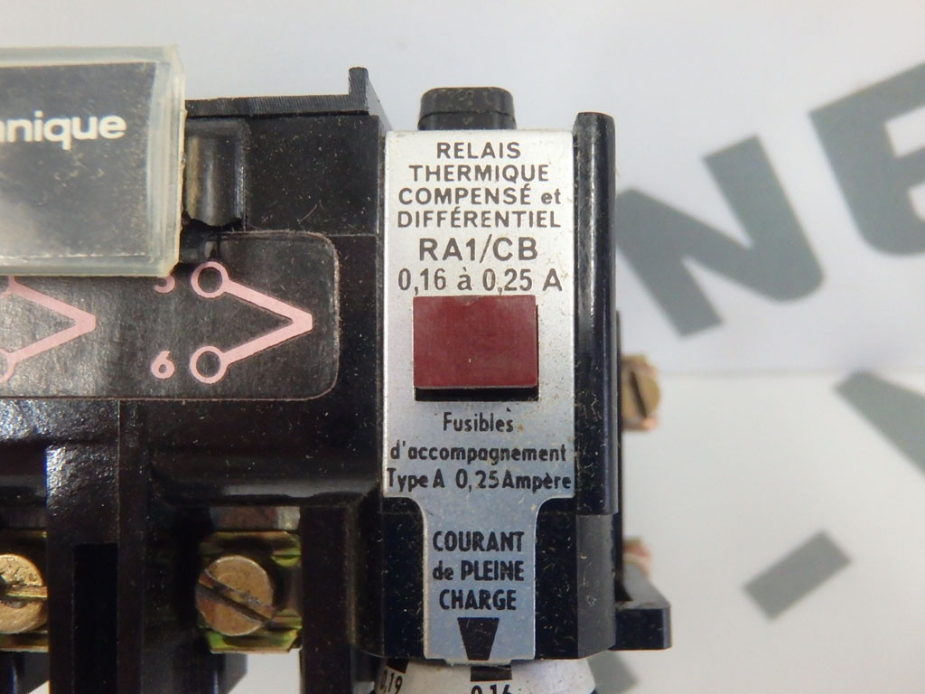 TÉLÉMÉCANIQUE  RA1/CB0.16-0.25