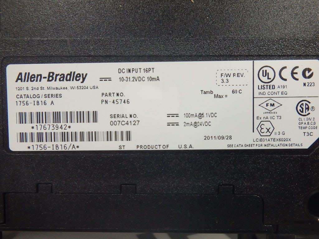 ALLEN-BRADLEY 1756-IB16A