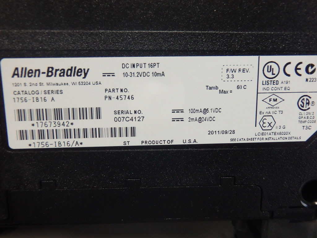 ALLEN-BRADLEY 1756-IB16A