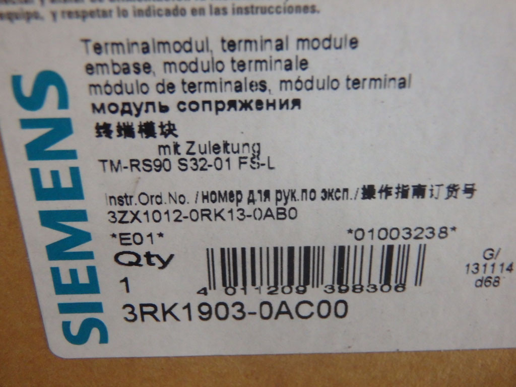 SIEMENS 3RK1903-0AC00