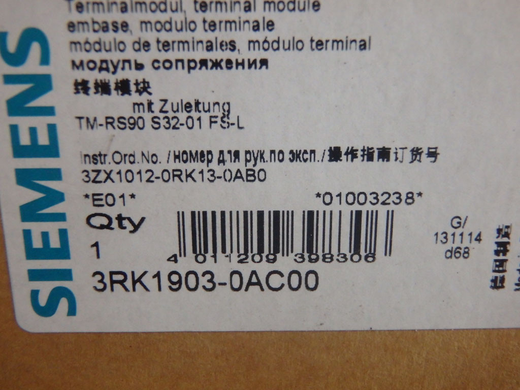 SIEMENS 3RK1903-0AC00