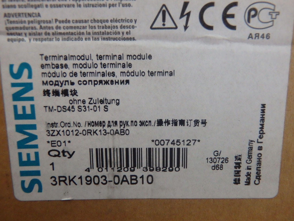 SIEMENS 3RK1903-0AB10