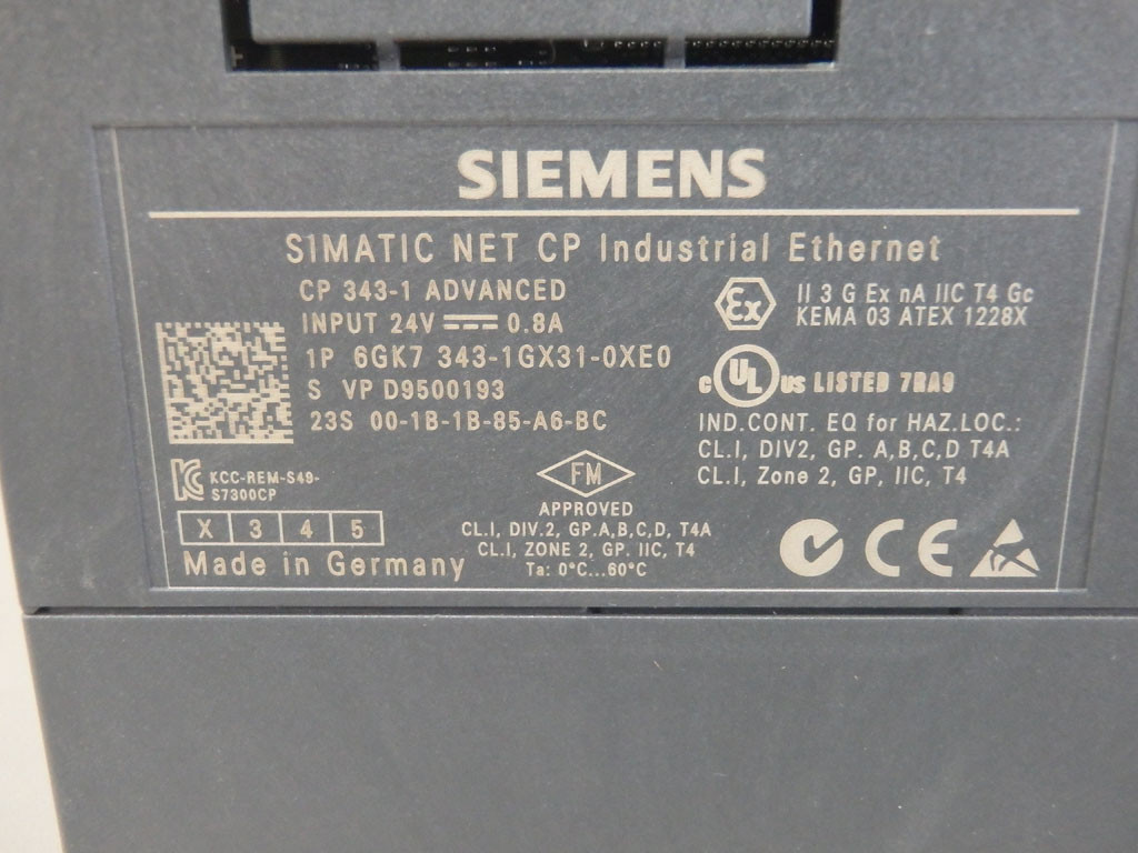 SIEMENS 6GK7343-1GX31-0XE0