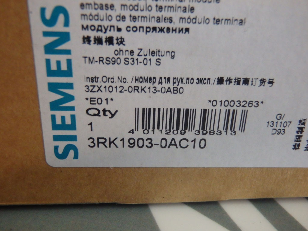 SIEMENS 3RK1903-0AC10