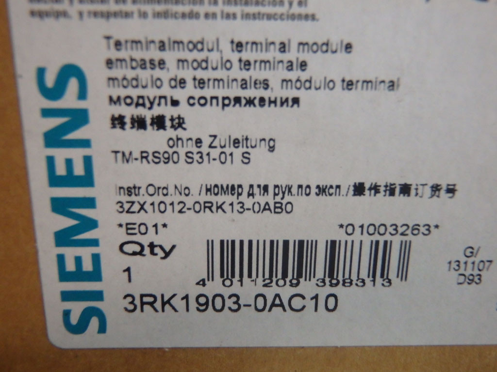 SIEMENS 3RK1903-0AC10