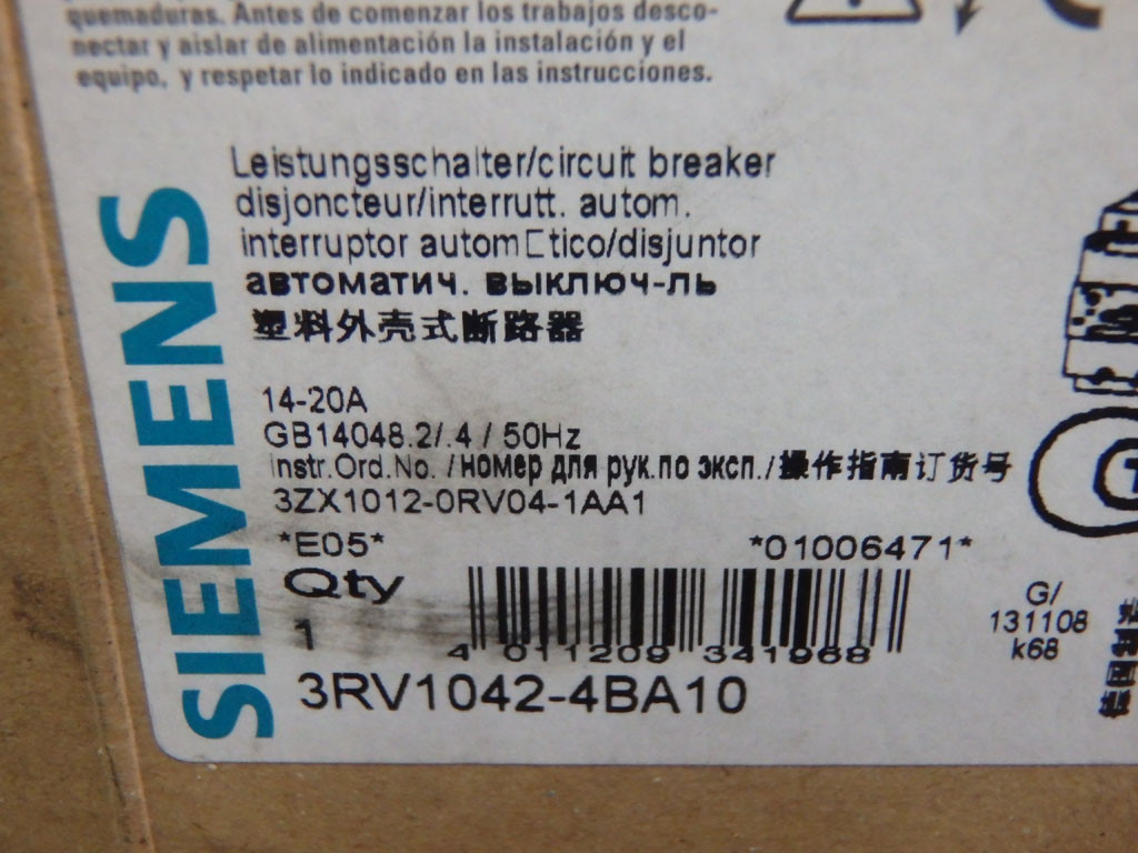 SIEMENS 3RV1042-4BA10