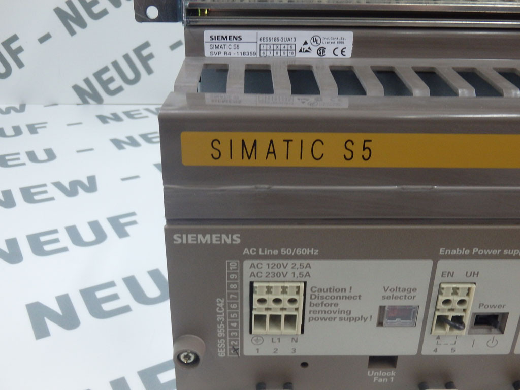 SIEMENS 6ES5185-3UA13+6ES5955-3LC42