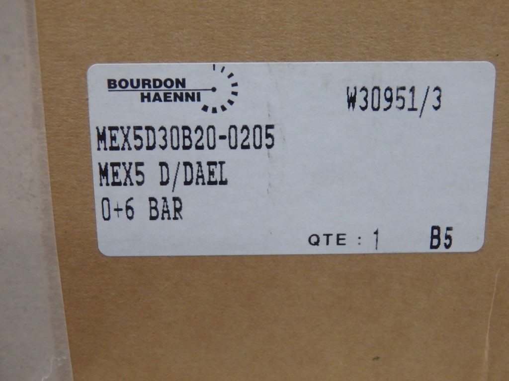 BOURDON HAENNI MEX5D30B20-0205