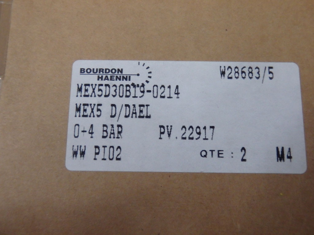 BOURDON HAENNI MEX5D30B19-0214