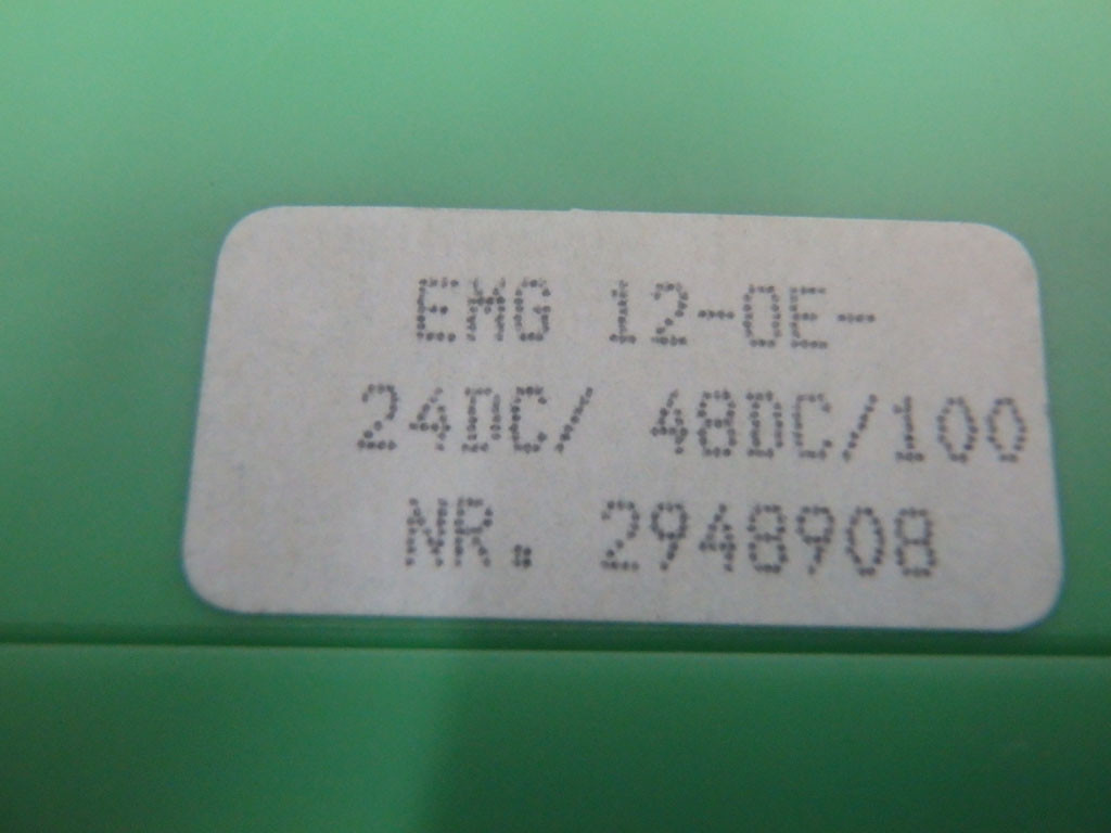 PHOENIX CONTACT EMG12-0E-24DC/48DC/100
