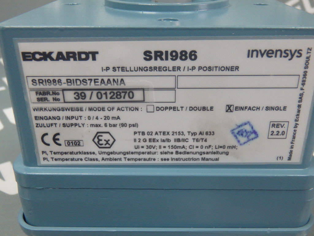 ECKARDT SR1986-BIDS7EAANA