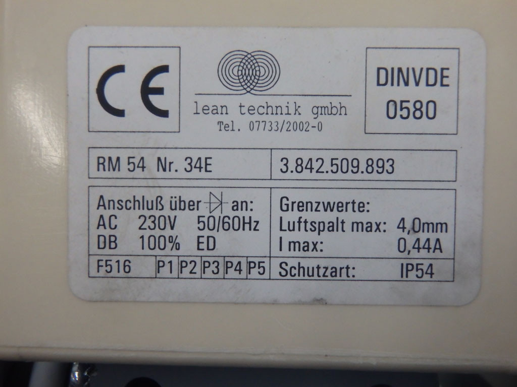 LEAN TECHNIK DINVDE0580