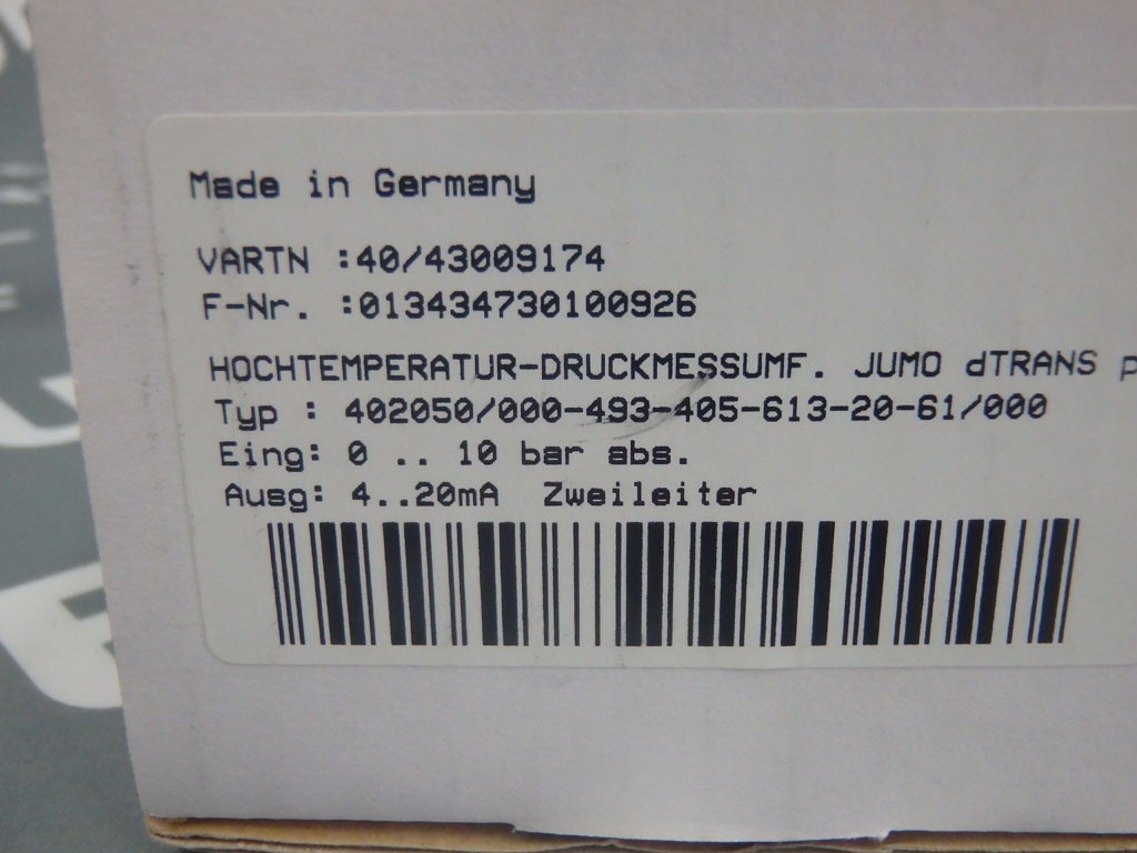 JUMO 402050-000-493-405-613-20-61/000