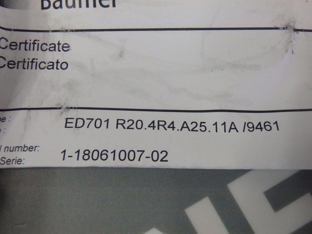 BAUMER ED701R204R4A2511A/9461