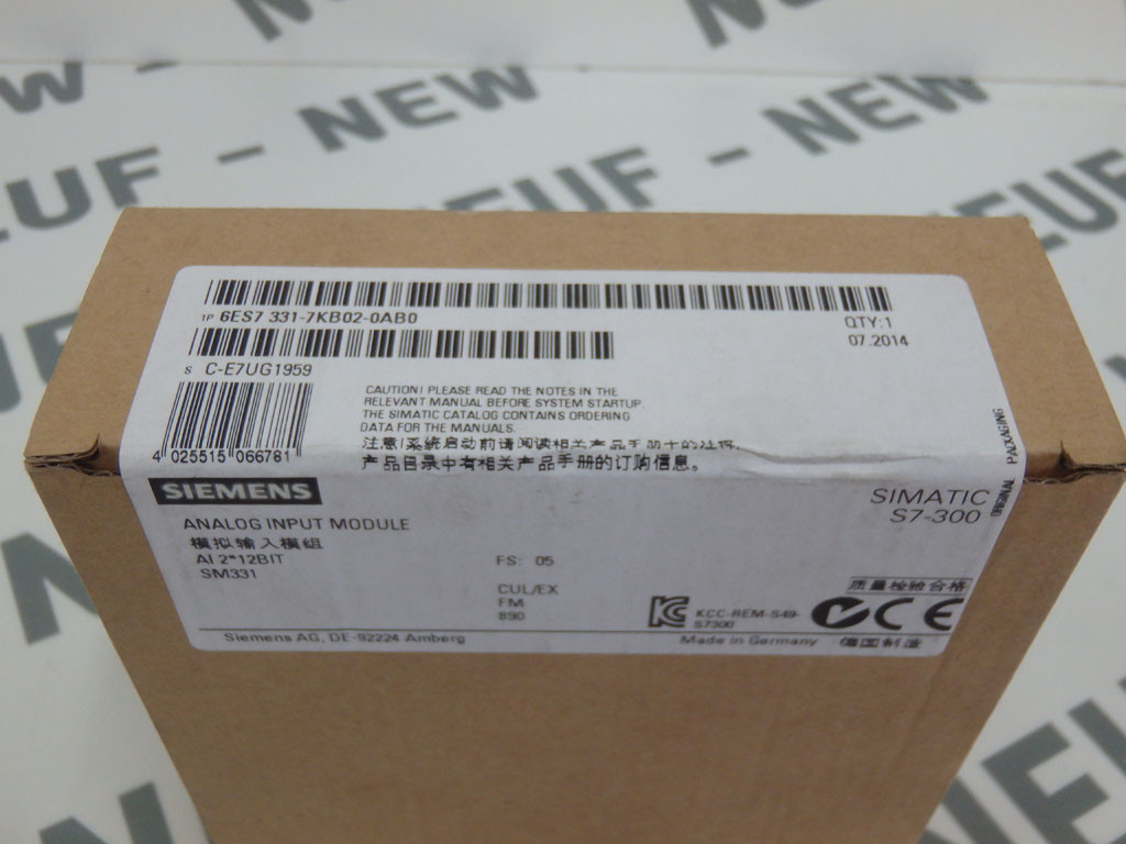 SIEMENS 6ES7331-7KB02-0AB0