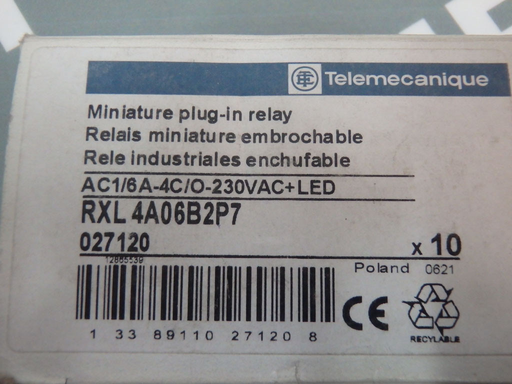 TÉLÉMÉCANIQUE  RXL4A06B2P7