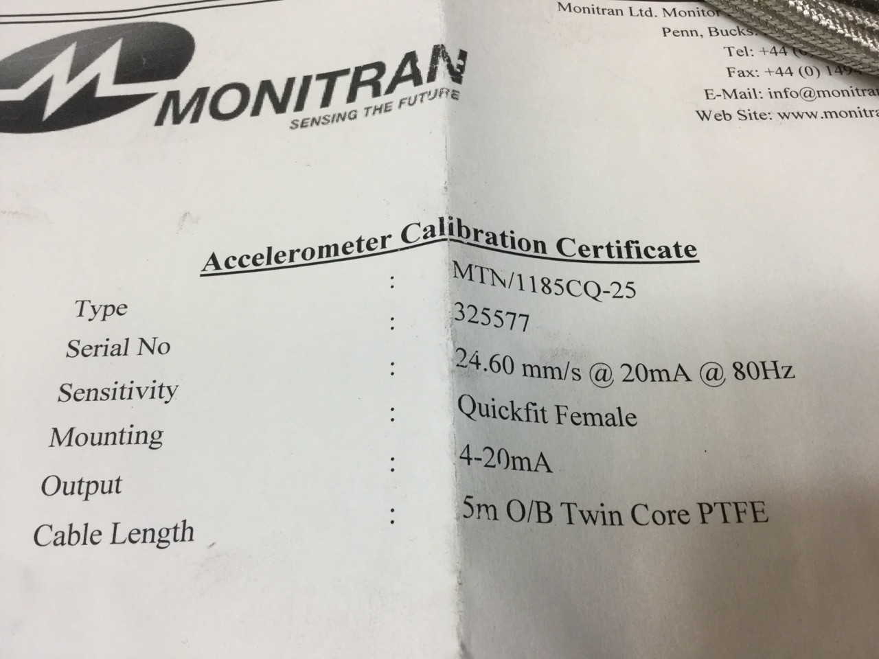 MONITRAN MTN/1185CQ-25