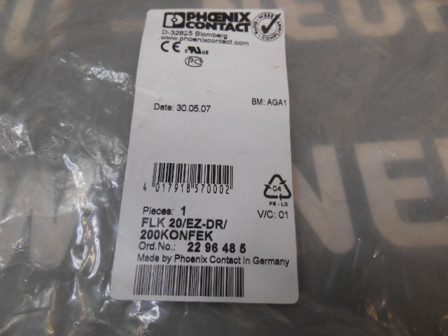PHOENIX CONTACT FLK20/EZ-DR/200KONFEK