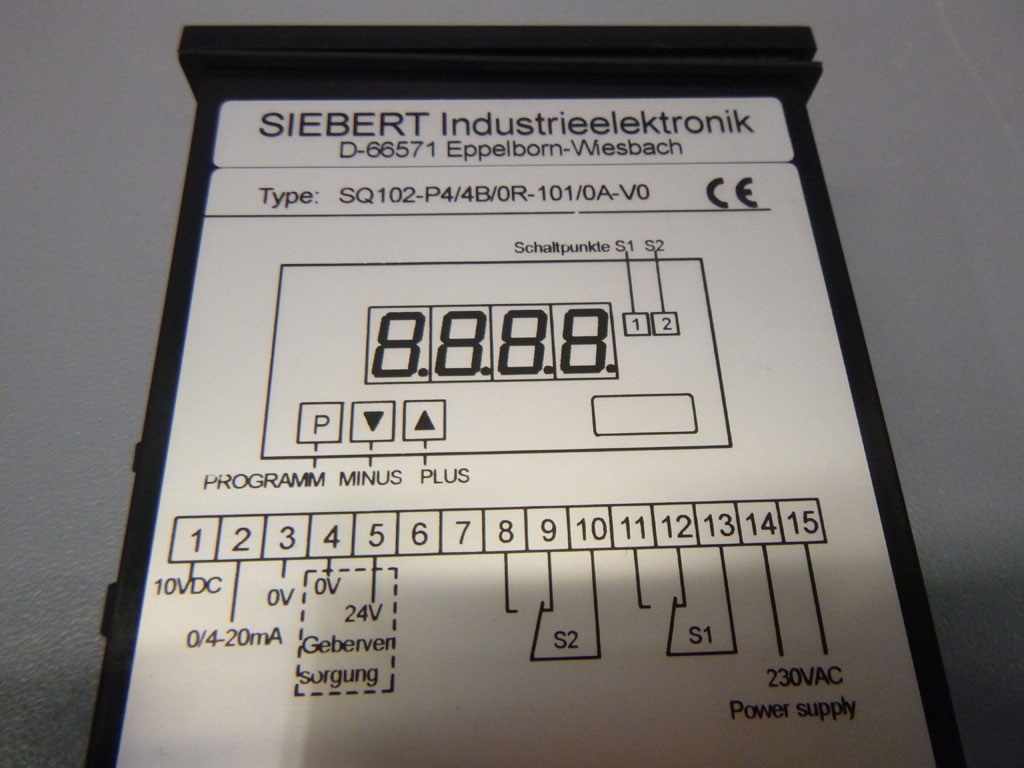 SIEBERT SQ102-P4/4B/0R-101/0A-V0