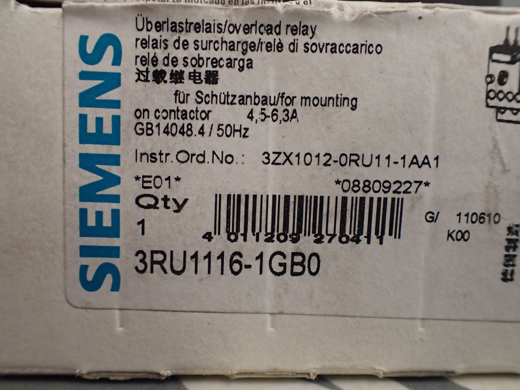 SIEMENS 3RU1116-1GB0