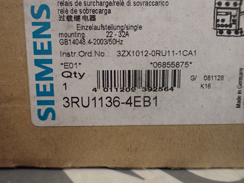 SIEMENS 3RU1136-4EB1