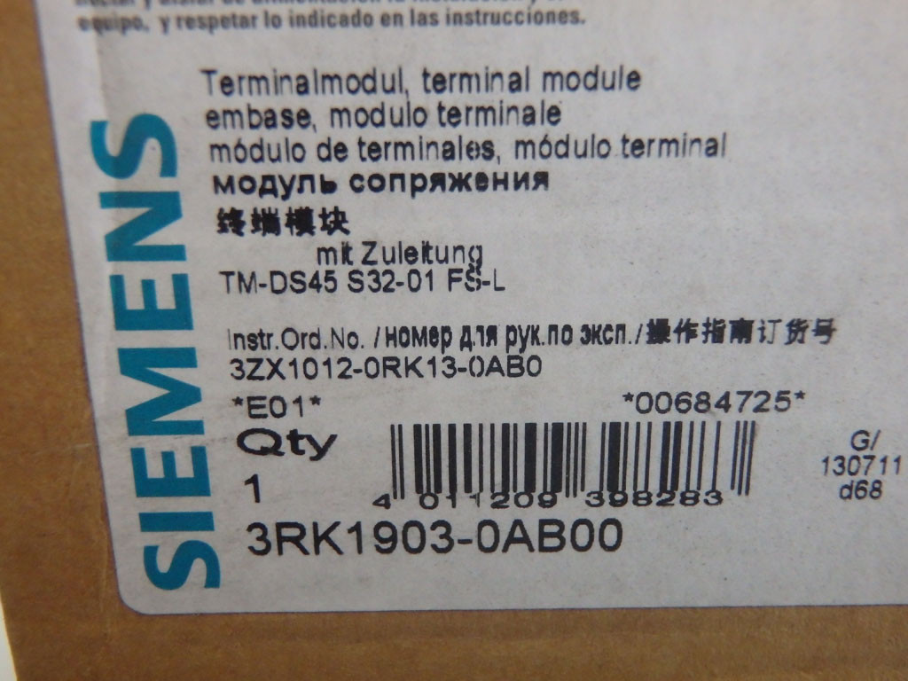 SIEMENS 3RK1903-0AB00