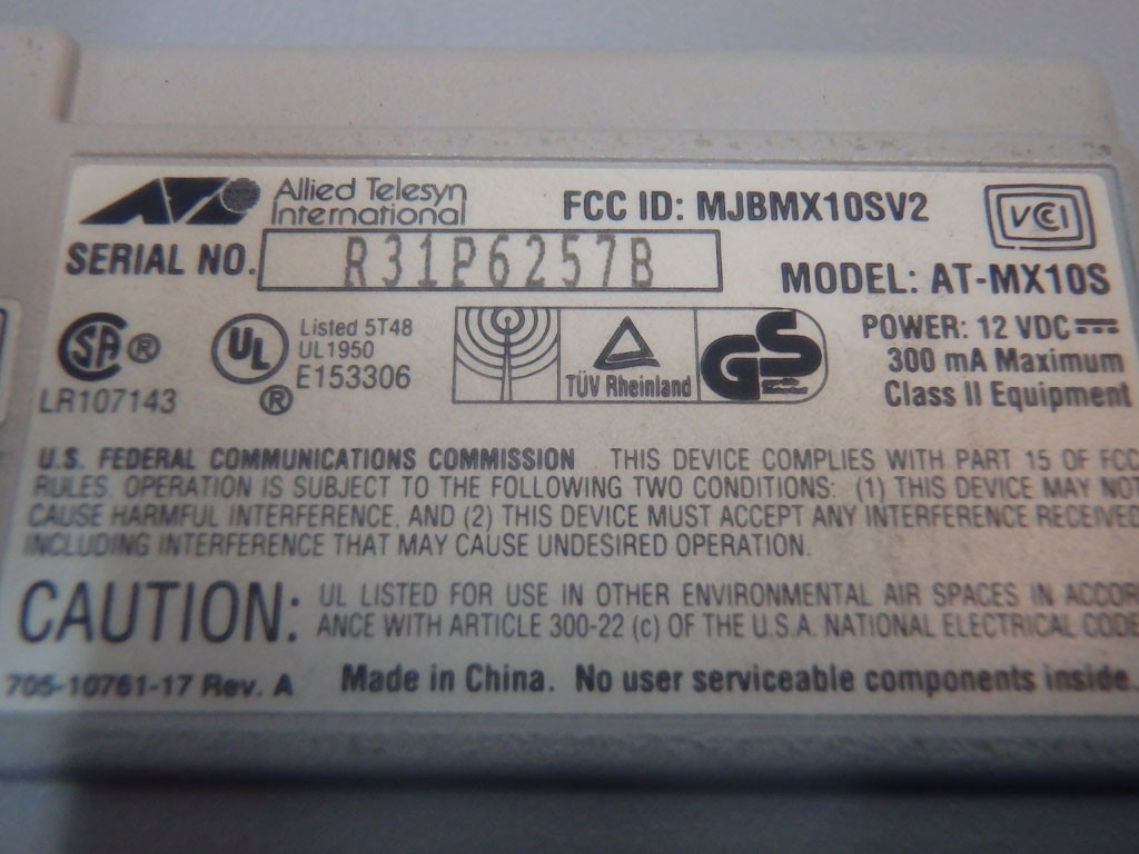 ALLIED TELESYN AT-MX10S