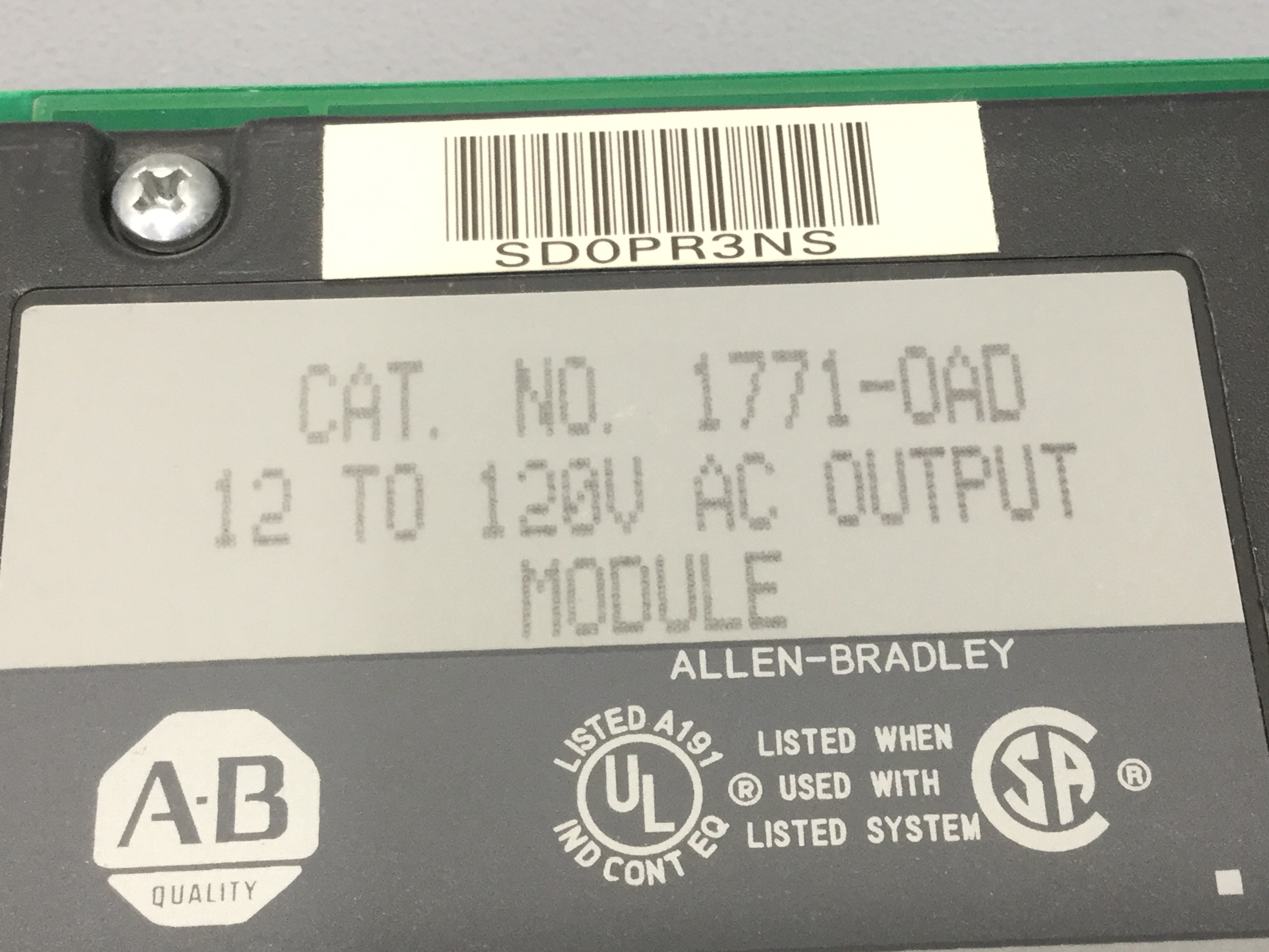 ALLEN-BRADLEY 1771-OAD