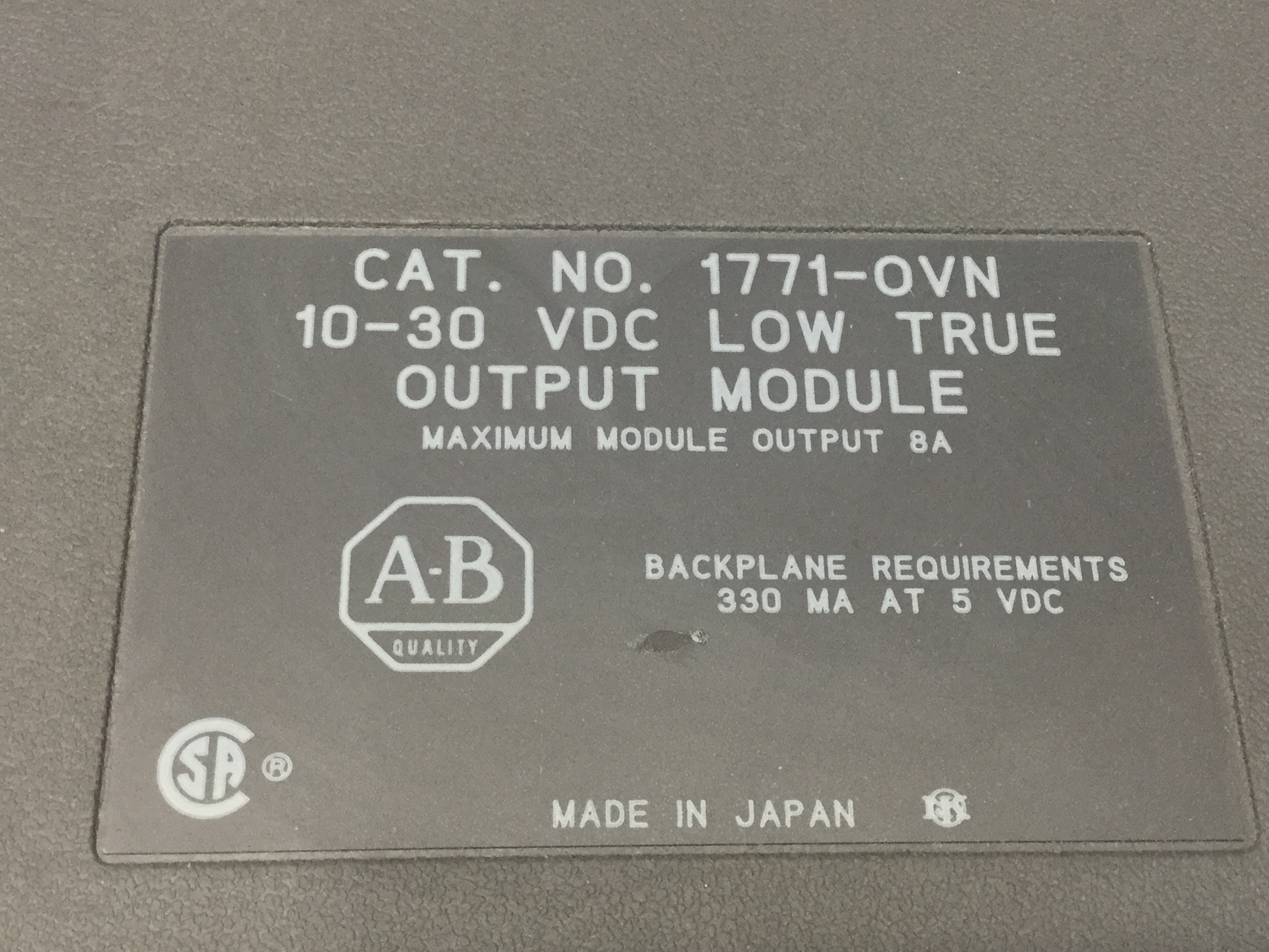 ALLEN-BRADLEY 1771-OVN