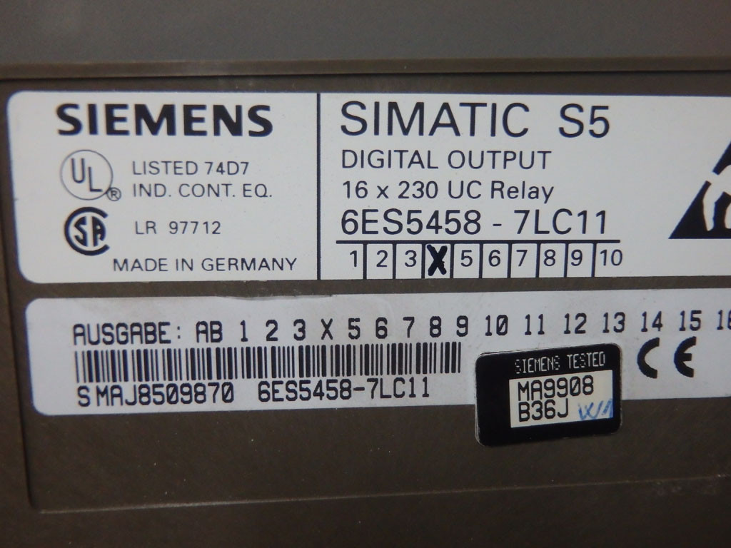 SIEMENS 6ES5458-7LC11