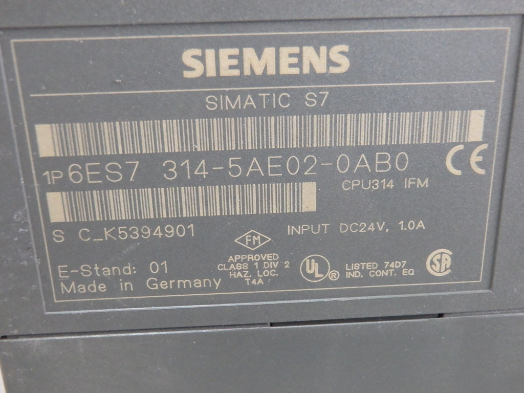SIEMENS 6ES7314-5AE02-0AB0