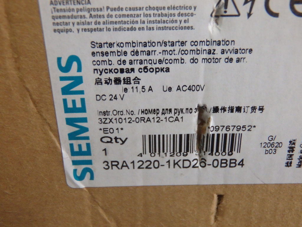 SIEMENS 3RA1220-1KD26-0BB4