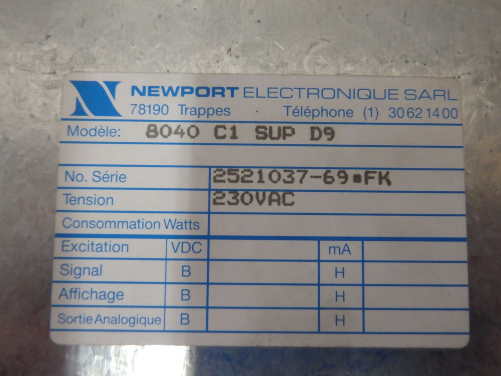NEWPORT ÉLECTRONIQUE  8040C1SUPD9