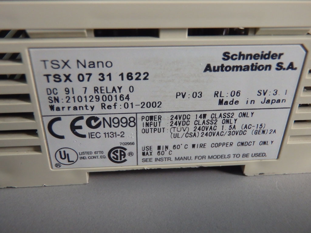 SCHNEIDER  TSX07311622