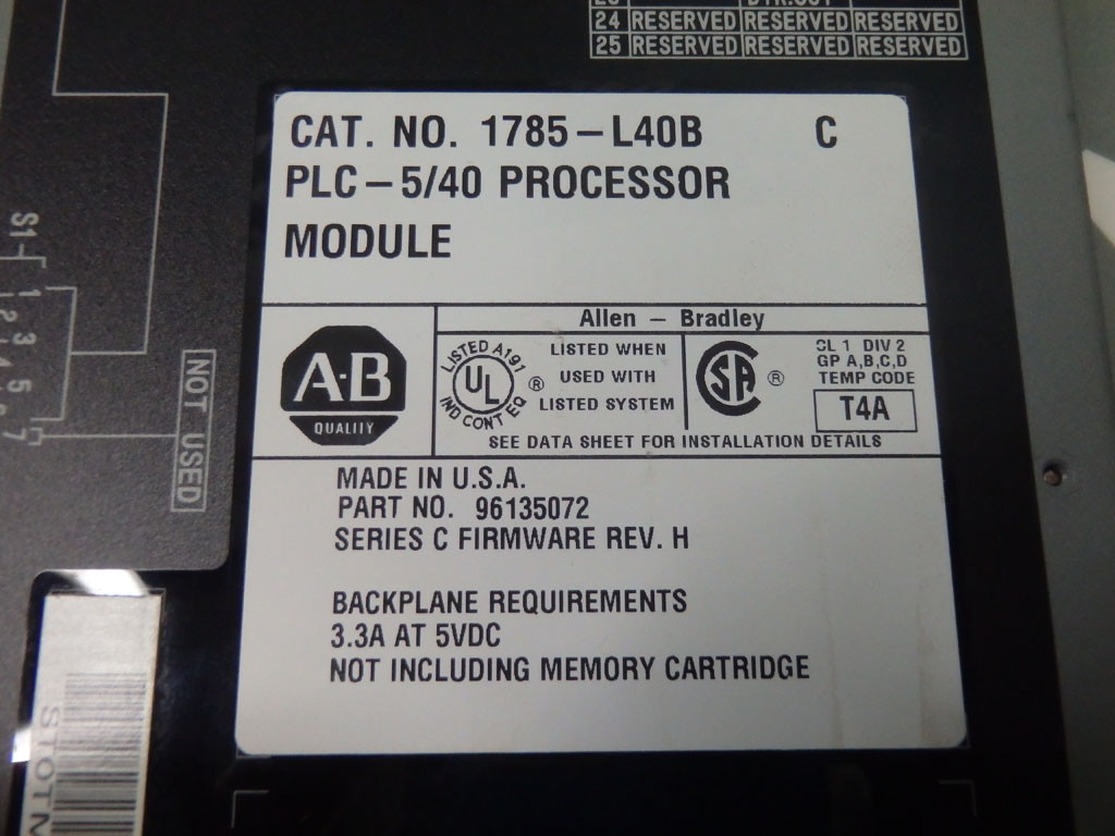 ALLEN-BRADLEY 1785-L40B