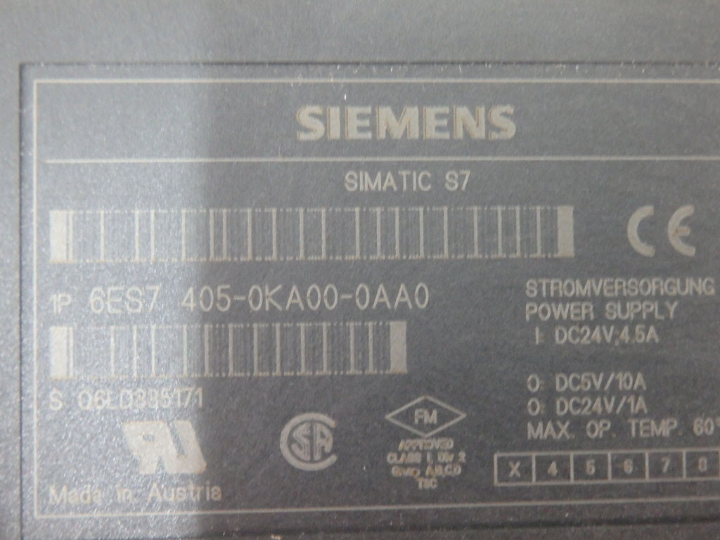 SIEMENS 6ES7405-0KA00-0AA0