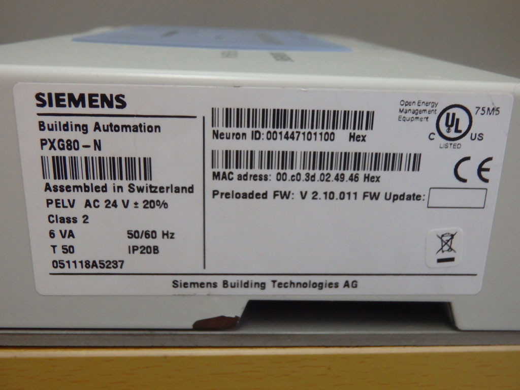 SIEMENS PXG80-N
