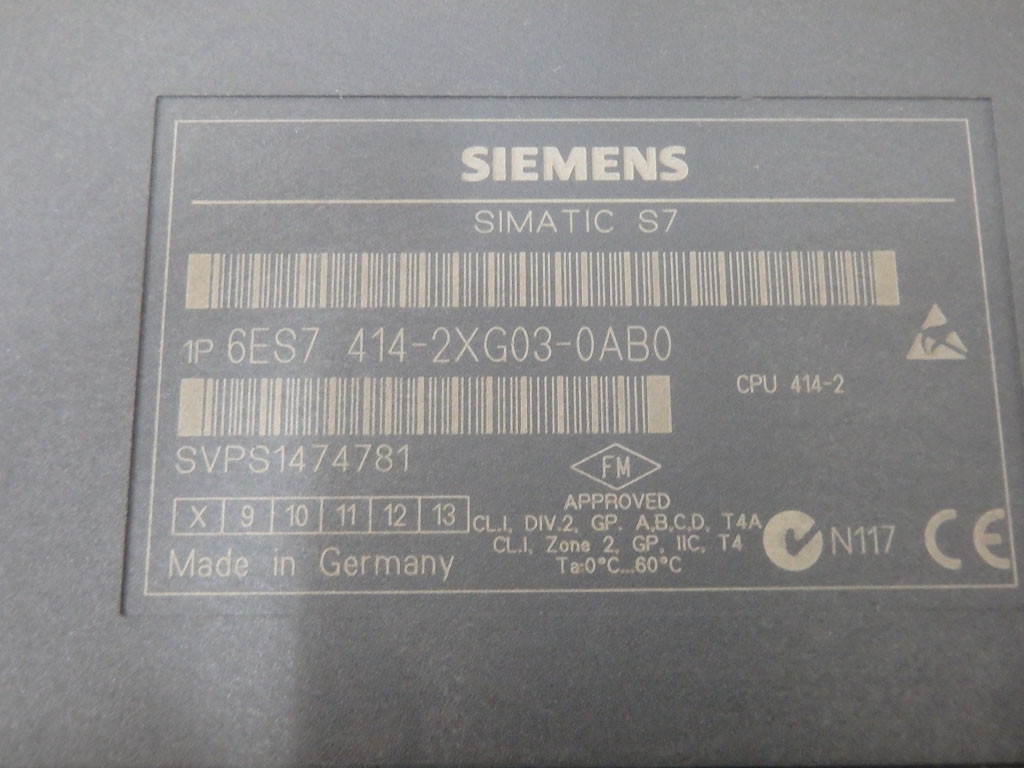 SIEMENS 6ES7414-2XG03-0AB0