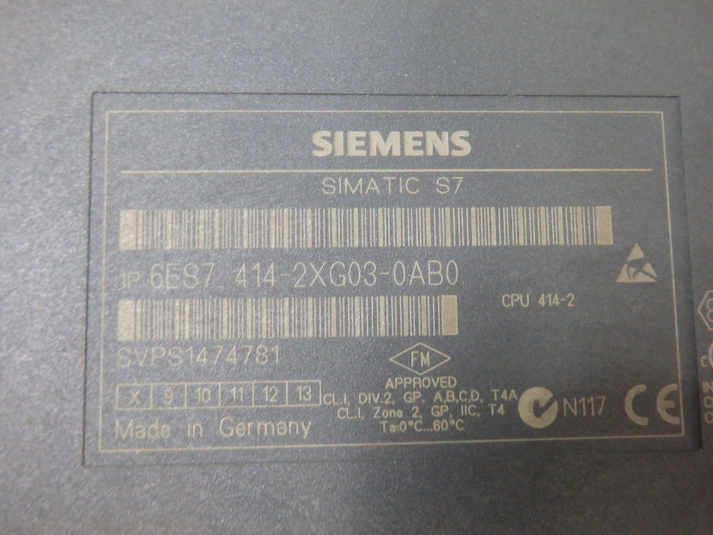 SIEMENS 6ES7414-2XG03-0AB0