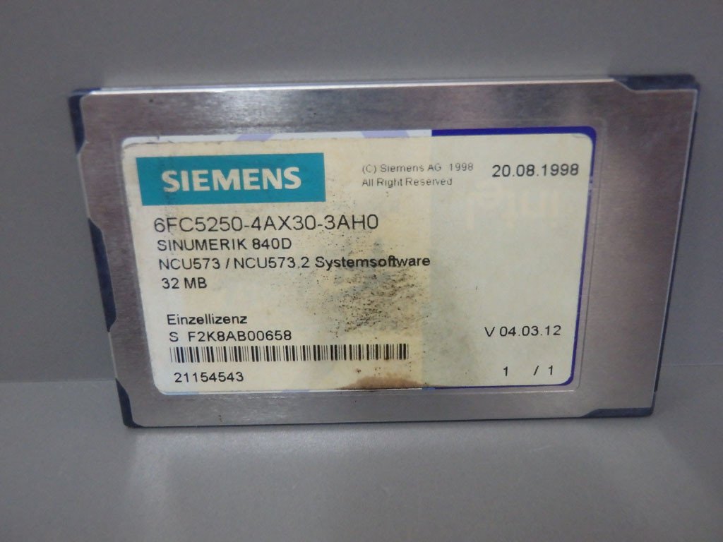 SIEMENS 6FC5250-4AX30-3AH0