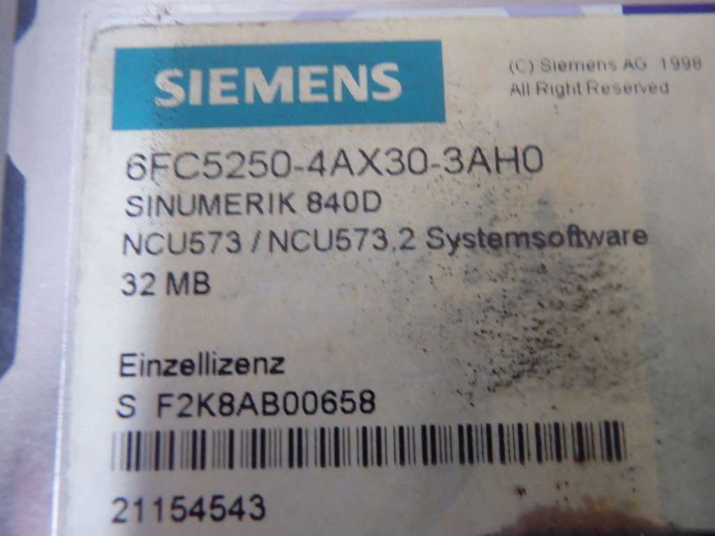 SIEMENS 6FC5250-4AX30-3AH0