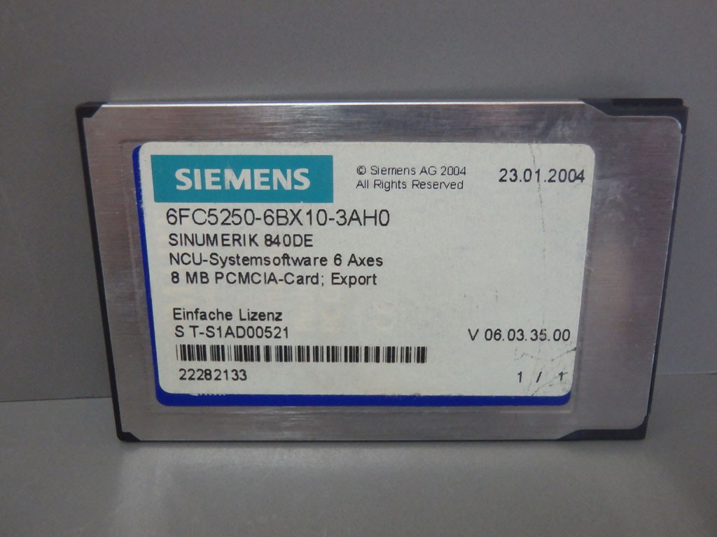 SIEMENS 6FC5250-6BX10-3AH0