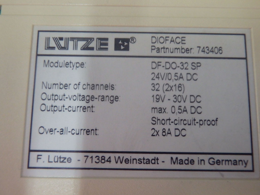 LUTZE DF-DO-32SP