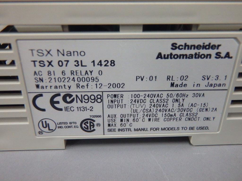 TÉLÉMÉCANIQUE  TSX073L1428