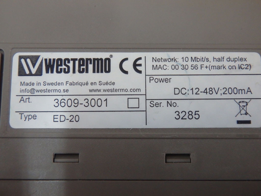 WESTERMO ED20
